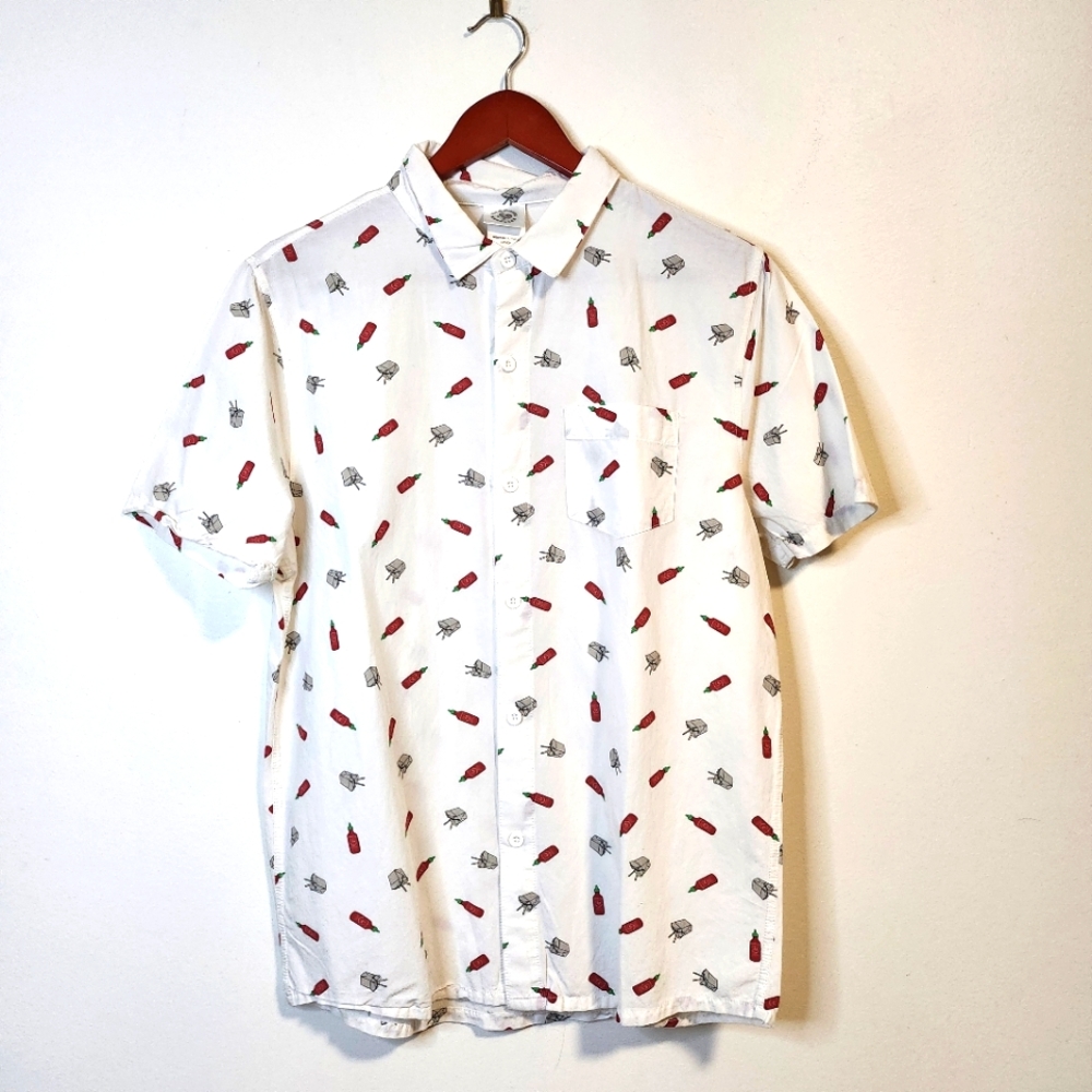 Sriracha print Button down shirt
